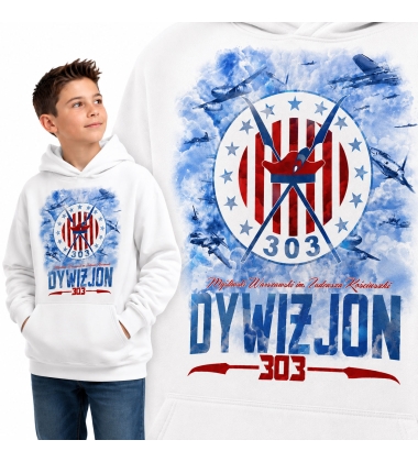 Bluza z kapturem dziecięca Patriotyczna DYWIZJON 303